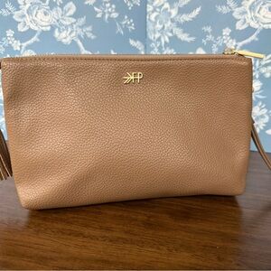 Freshly Picked Brown Leather Wristlet or cosmetic bag!